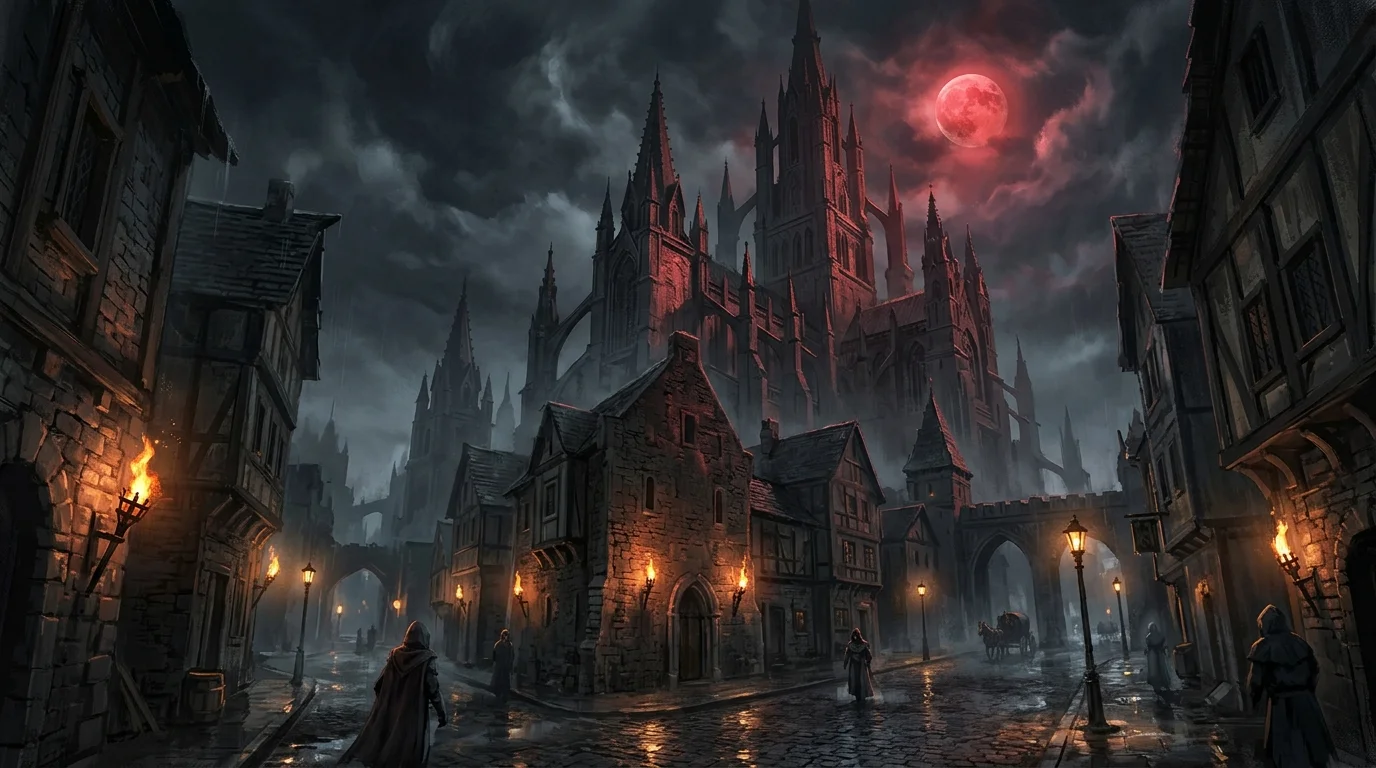 Sanctuarium e Westmarch sotto la luna rossa in Diablo Immortal