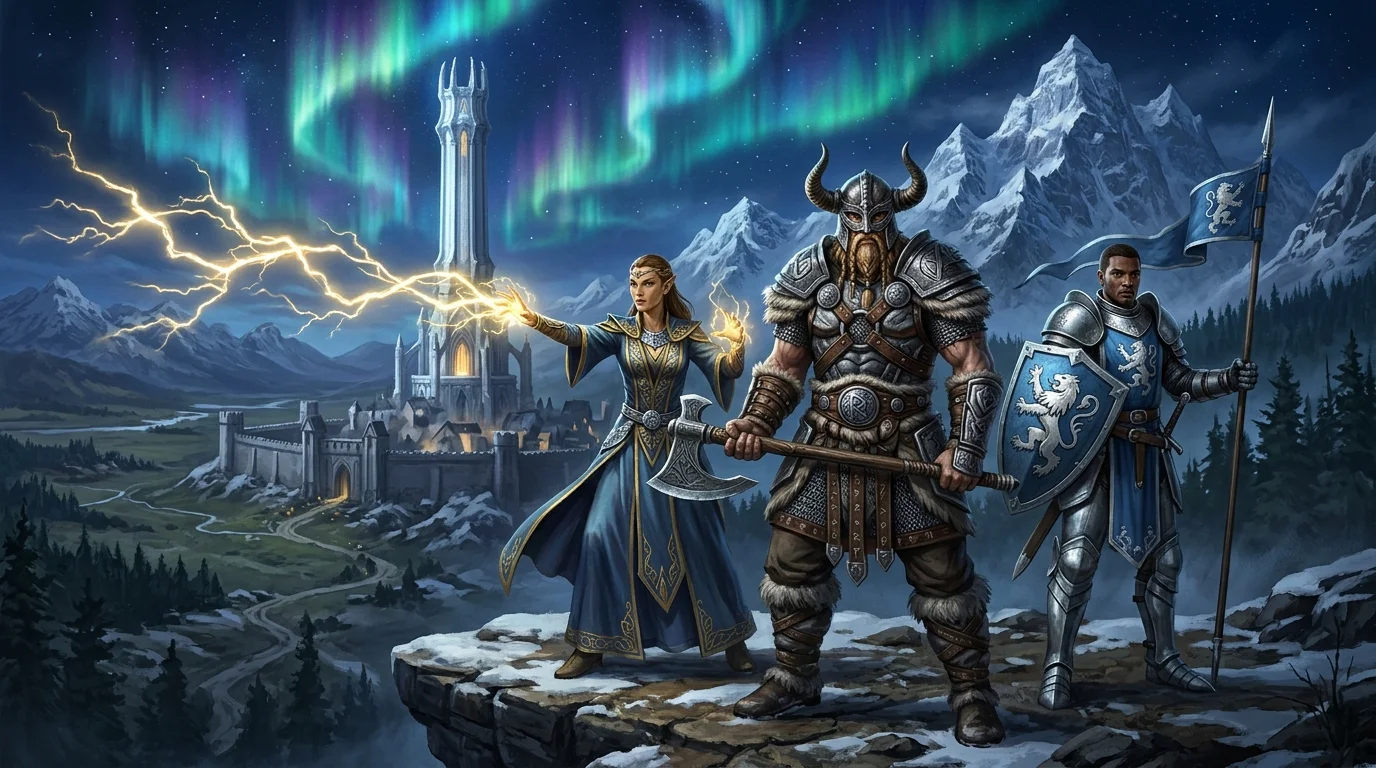 The Elder Scrolls Online - Guerriero Nord e Torre di Bianco-Oro